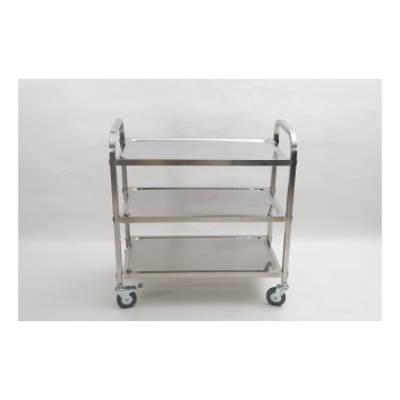 Stainless steel double deck dining cart