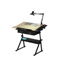 Adjustable Height Study Desk, Foldable Drafting Table, and Drawing Station