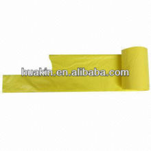 plastic disposable trash bag refuse bag on rolls