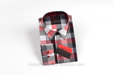 spandex cotton plaid mens stretch shirts