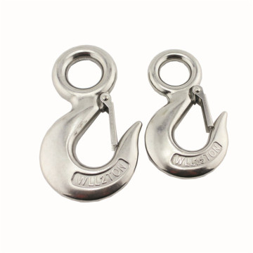 Heavy Duty S320 Stainless Steel Crane Hook For Lifting WLL 0.5 TON Safety Hook