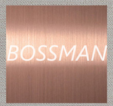 304 Rose Gold Color Brushed Finished Stainless Steel Plate