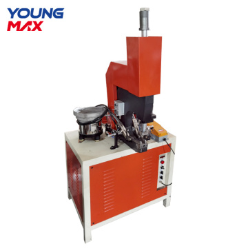 Grill pan automatic hole punching riveting machine