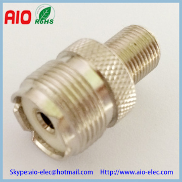 UHF female to F female RF connector ,SO239 to F female