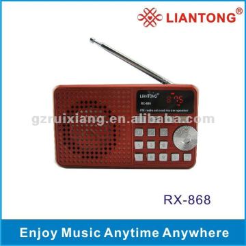 FM Radio Speaker with number key