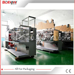 Best quality cheapest demurer 4 side seal sachet packing machine for salt water spice powder