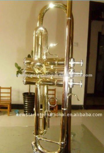 Herald trumpet gold lacquer trumpet