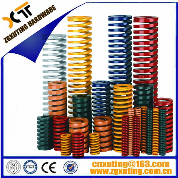 Rectangular flat wire compression yellow blue red green brown high temperature resistance high strength mold spring