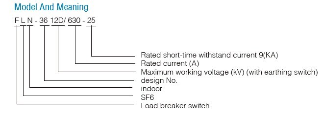 12kv Air switches sf6 Load Break Switch for high voltage GIS switchgear LBS  FLN(R)36-12D