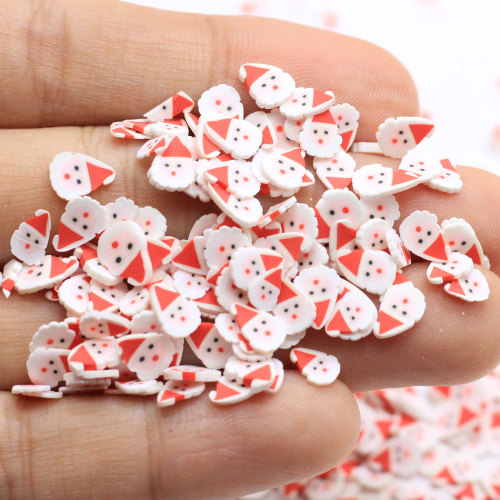 Levering Leuke Kerstman Polymeer Klei Plakjes Xmas Diy Nail Art Decoratie Slime Filler Charms