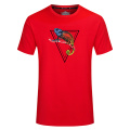 Camiseta casual popular simples para homens