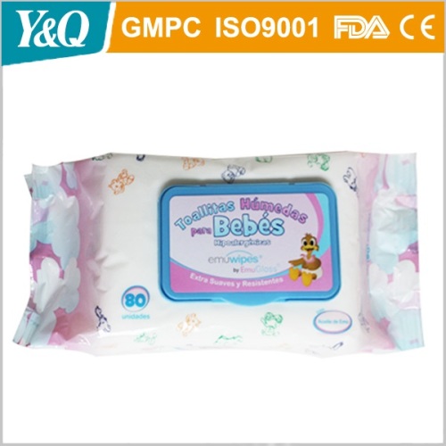 Salviette umidificate biodegradabili per bambini in bambù organico al 100%