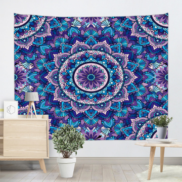 Böhmische Tapisserie Mandala Wandbehang indische Hippie Boho psychedelische Tapisserie für Wohnzimmer Schlafzimmer Home Wohnheim Dekor