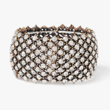 Great trendy shinning CZ diamond decorated bangle for women