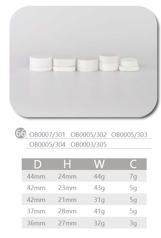 Wholesale 3g 5g 7g Opal White Glass Cream Jar Cosmetic Jars with White Lids for Lip Balms Cream Cosmetic Samples