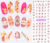pink/ purple /blue custom stickers nail stickers
