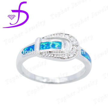 2016 Creative Design australian opal ring classic silver plated trendy rings