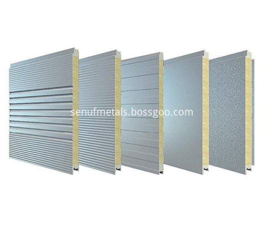 50 150mm Thickness Rockwool Sandwich Panel For Metal Wall Cladding System2