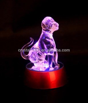 k9 crystal transparent chinese zodiac dog animal figurines crystal gift frgurine