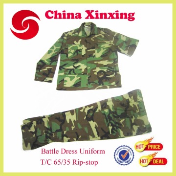 Woodland Camouflage Military BDU Uniform Rip-stop Military tactical Uniform