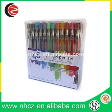 48 Gel Pen Tray Set Color Pencils Pack School Drawing Arts Craft