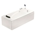 Alcove Garden Tub Hydrotherapy Acrylic Whirlpool Bath Tub With Massage Bathtub