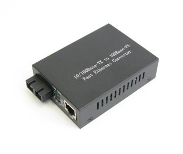 Single Mode Multimode 10 / 100m Dual Optical Fiber Media Converter, Medium Conversion