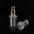 Silver acrylic airless bottle