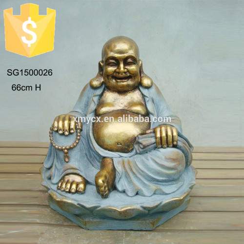 Garden and home decoration fiber enlightened buddha