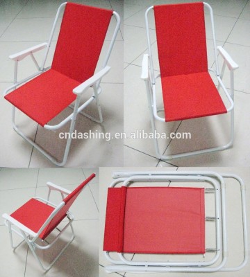 Hot Sale 75cm Low Back Spring Chair Contract Chair Folding Beach Chair