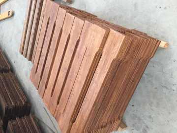 outdoor bamboo horse planks