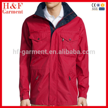 Custom jacket no brand clothing man waterproof jacket with hood