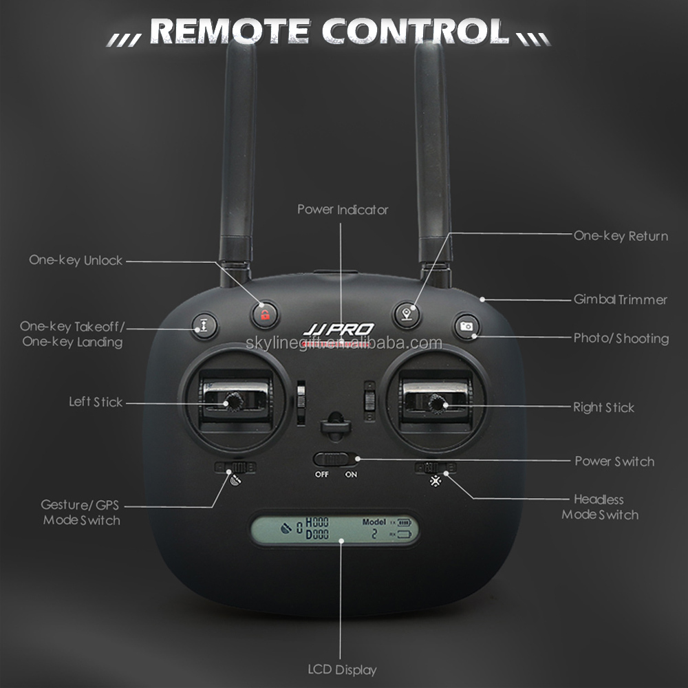 JJPRO X5 EPIK RC Drone 2K 5G Wifi FPV Camera GPS Positioning Follow Me Altitude Hold Drone Brushless Motor RC Quadcopter