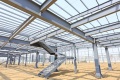 Yeni tasarım yüksek kaliteli prefabrik çelik yapı depo