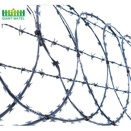 Galvanized Sharp Razor Barbed Wire High Security