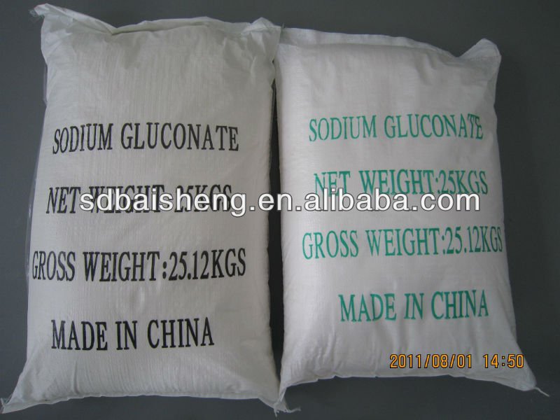 Baisheng concrete admixture Sodium Gluconate 98%