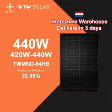 430W Tongwei Solar TWMND Series N-Type All Black Solar Panels - Home Kit