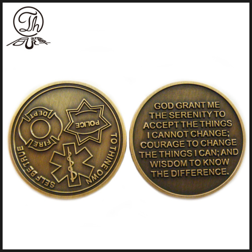 OEM Cheap Metal Police Challenge Coin