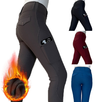 4 Colors Winter Horse Riding Pants For Women