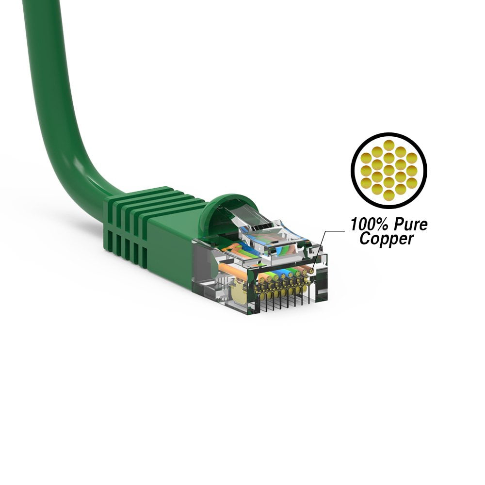 50ft Green Cat5e Ethernet Patch Cable