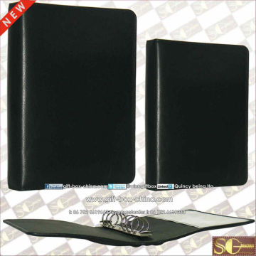 Leather presentation folder