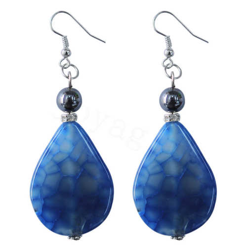 Natural Gemstone Agate Earring