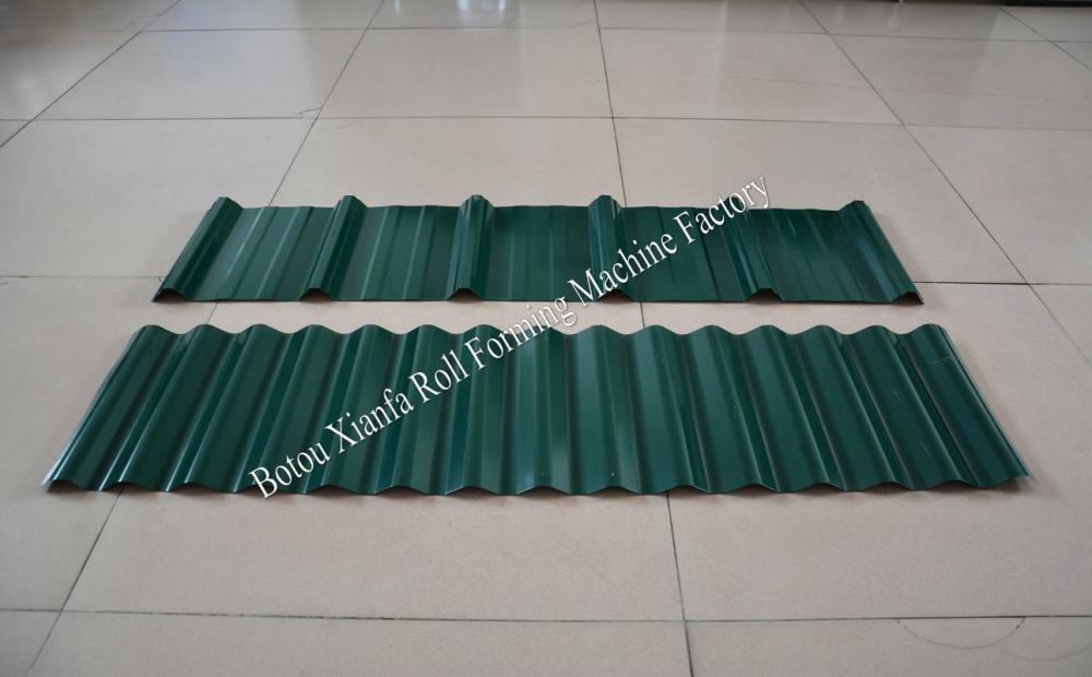 Lowest Price Roof Tiles Colored Steel Double Sheet Roll Forming Machine