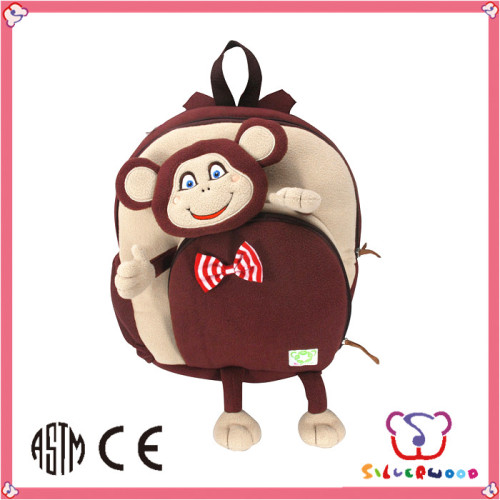 ICTI Factory plush animal colorful kids animal shaped backpacks for kids