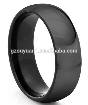IP black plating Tungsten carbide ring, Smooth surface tungsten ring