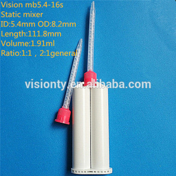 Vmb5.4-16 static mixer/high precision plastic statix mixer/disposable static mixer tube