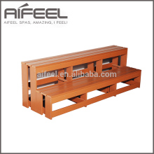 Wholesale CE approved wooden 2 steps swimming pool ladder