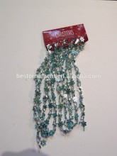 TURQUOISE SNOWFLAKE SILVER BEAD GARLAND