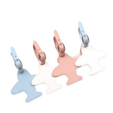 Cross-Border Pendant Travel Luggage Tag with Logo Soft PU Material