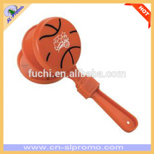 Promotional Cheap Plastic Basketball Design Hand Clapper